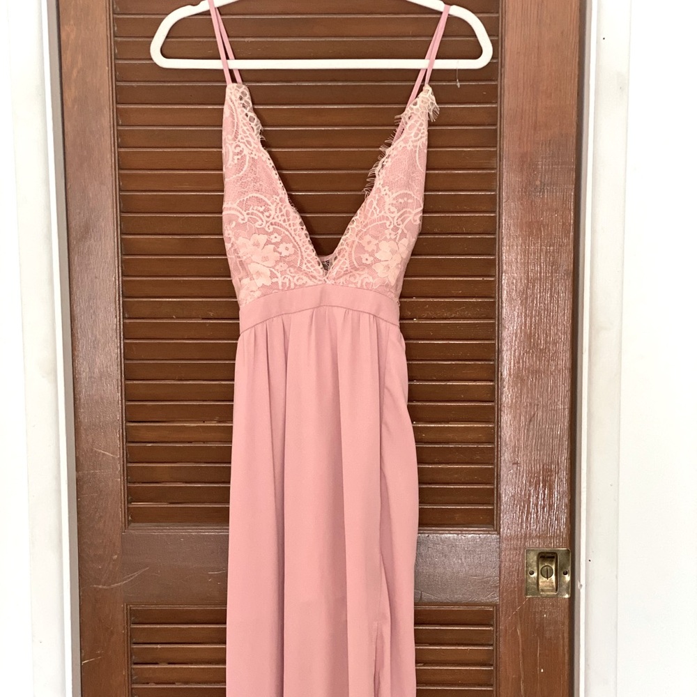 Long dress with slit